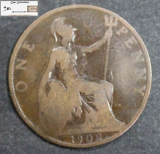 United Kingdom 1 Penny 1902 Coin Circulated