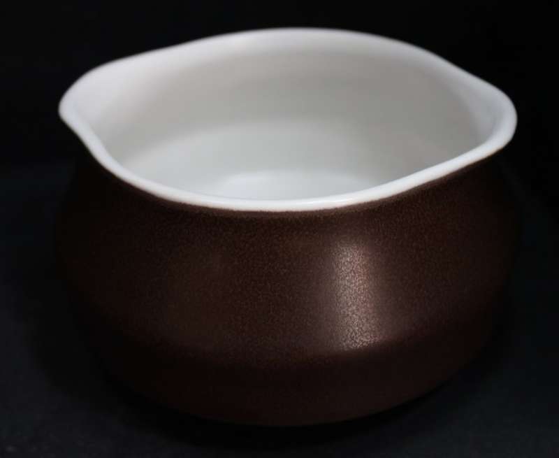 Japanese Retro Casual Ceram Dark Brown Sugar Bowl and Milk Jug