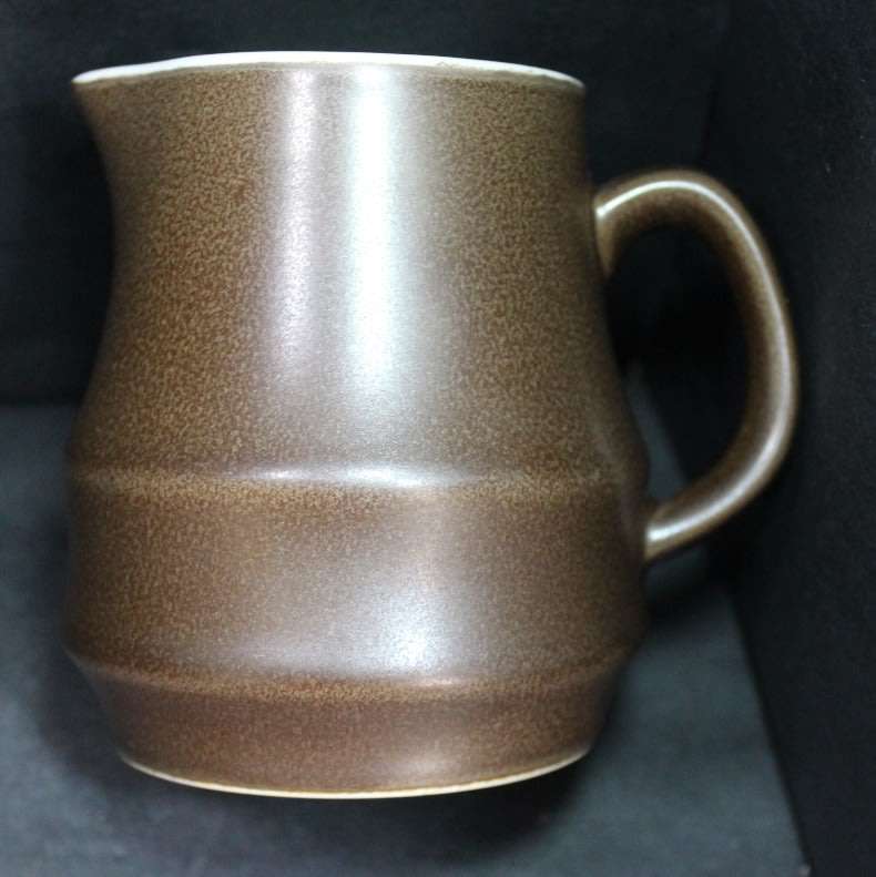 Japanese Retro Casual Ceram Dark Brown Sugar Bowl and Milk Jug