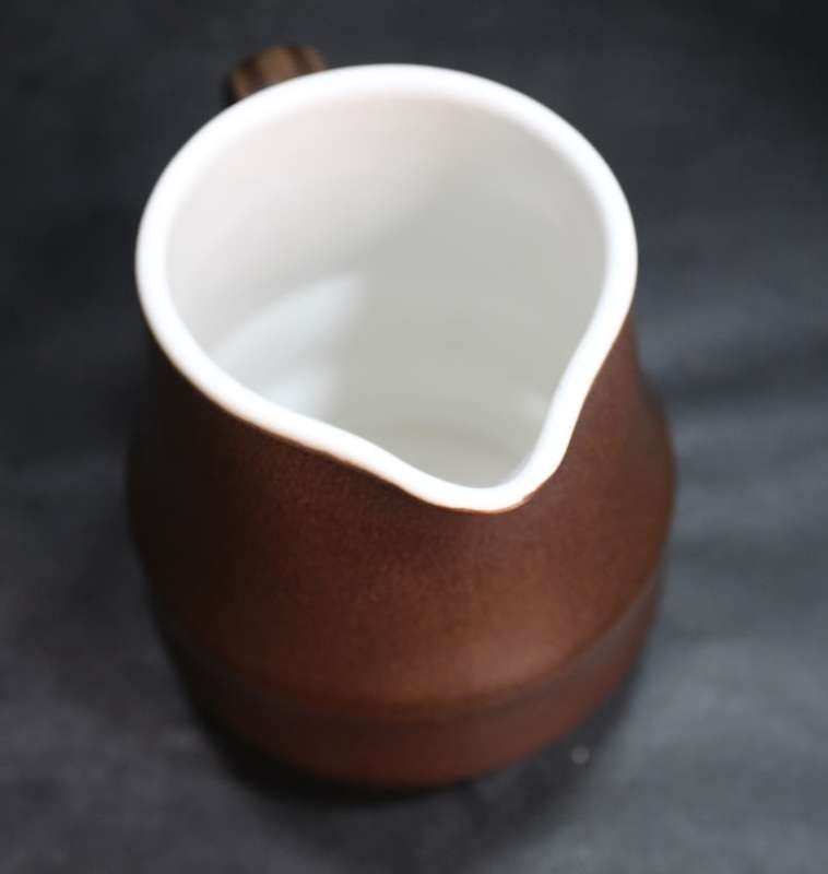 Japanese Retro Casual Ceram Dark Brown Sugar Bowl and Milk Jug
