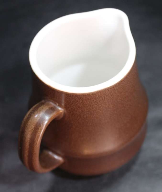 Japanese Retro Casual Ceram Dark Brown Sugar Bowl and Milk Jug