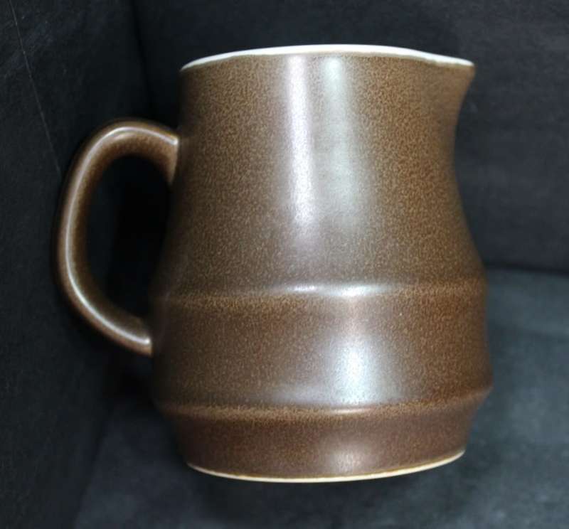 Japanese Retro Casual Ceram Dark Brown Sugar Bowl and Milk Jug