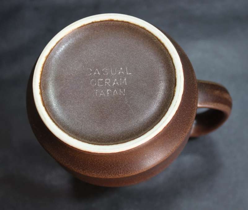 Japanese Retro Casual Ceram Dark Brown Sugar Bowl and Milk Jug