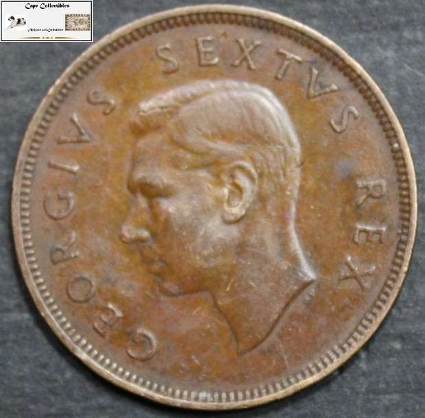 South Africa 1 Penny 1950 Coin Circulated