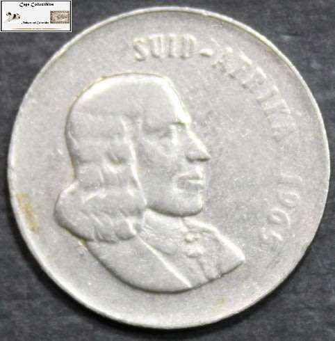 South Africa 20 Cent 1965 Coin F12