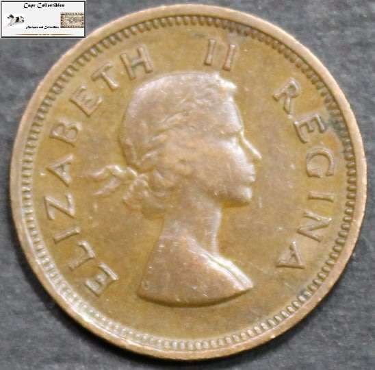 South Africa 1/4 Penny Coin 1953 EF40.