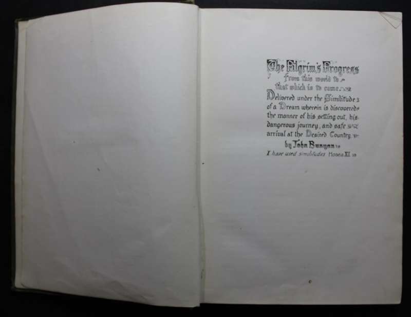 The Pilgrims Progress by John Bunyan (@1910 Edition).