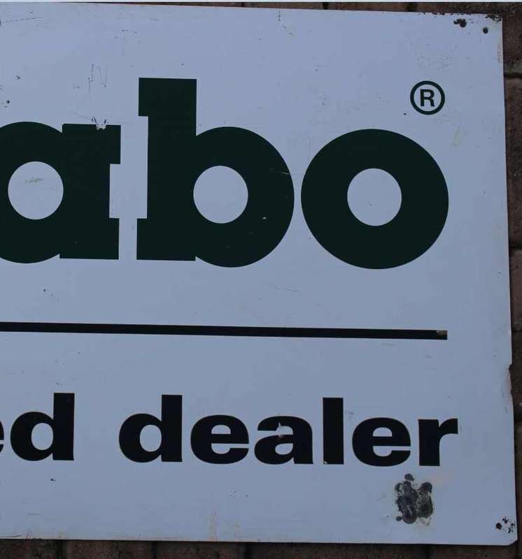 Metabo Authorised Dealer Metal Advertising Sign