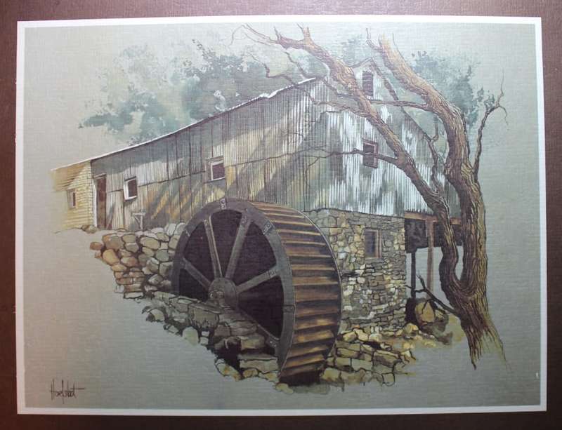 Set of 6 Ted Hoefsloot Watermill Prints
