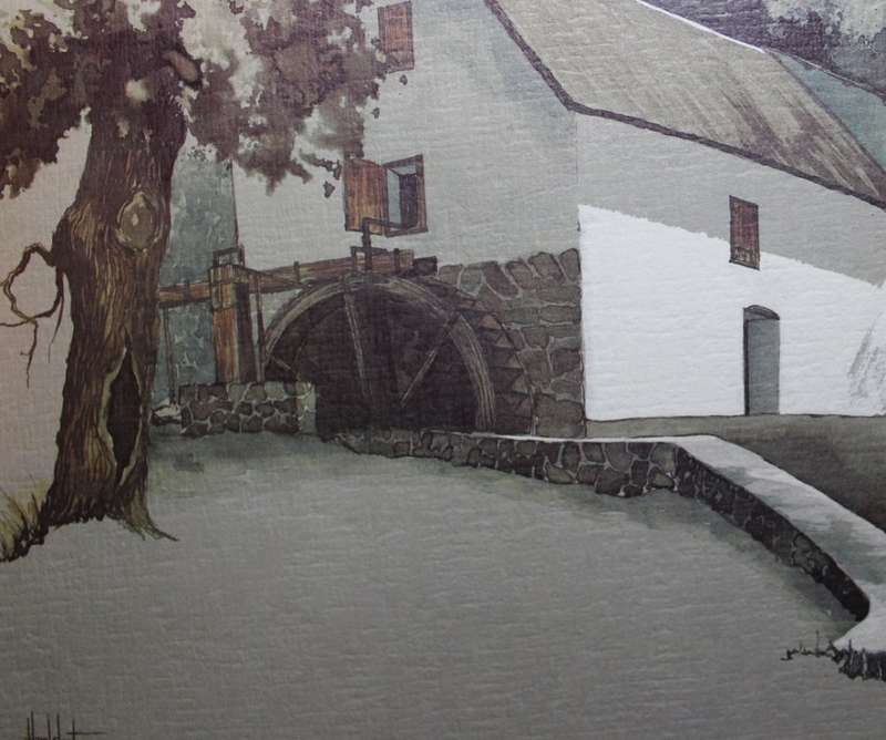 Set of 6 Ted Hoefsloot Watermill Prints