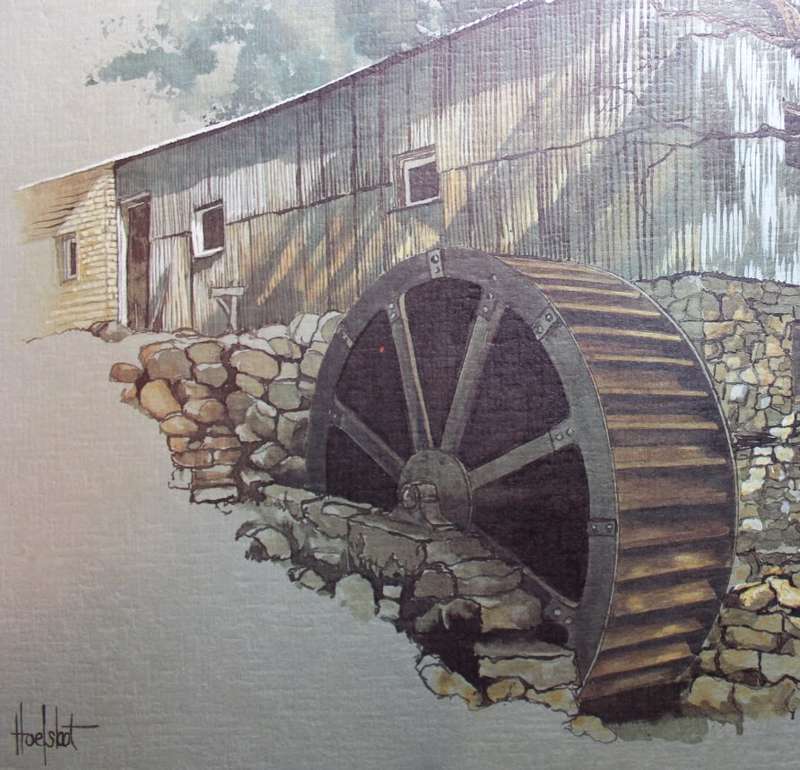 Set of 6 Ted Hoefsloot Watermill Prints