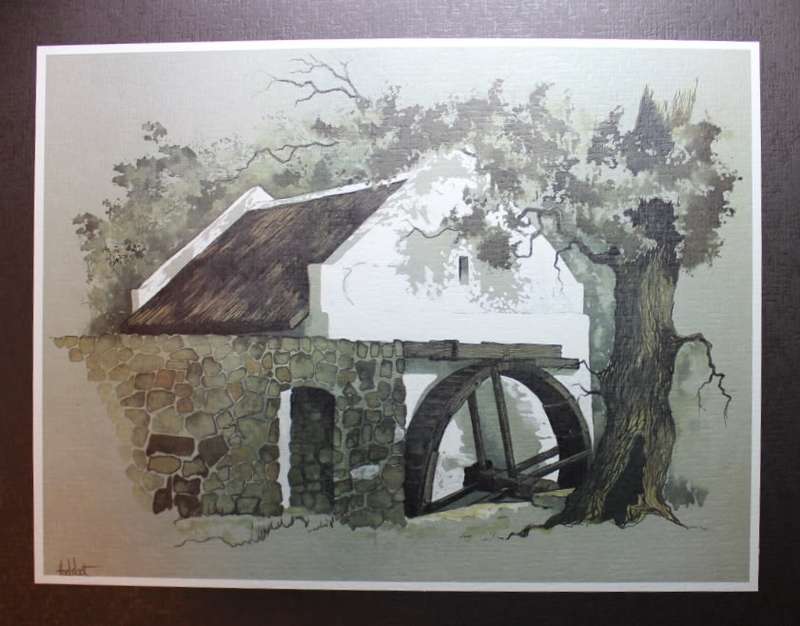 Set of 6 Ted Hoefsloot Watermill Prints