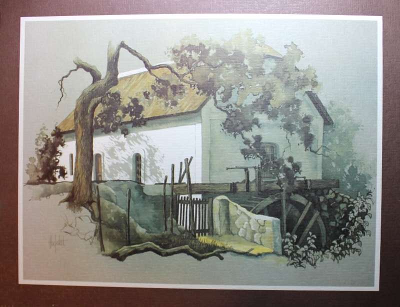 Set of 6 Ted Hoefsloot Watermill Prints