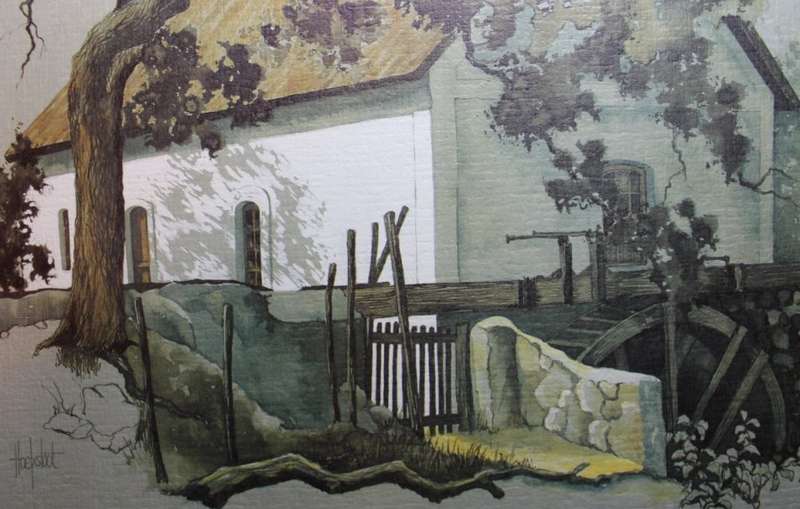 Set of 6 Ted Hoefsloot Watermill Prints