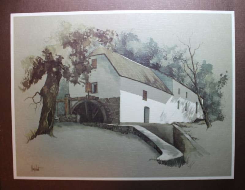 Set of 6 Ted Hoefsloot Watermill Prints