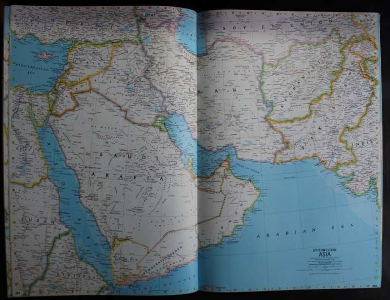 National Geographic Atlas Of The World 5th Edition 1981 Large Hardcover