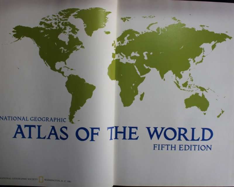National Geographic Atlas Of The World 5th Edition 1981 Large Hardcover