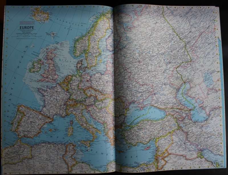 National Geographic Atlas Of The World 5th Edition 1981 Large Hardcover