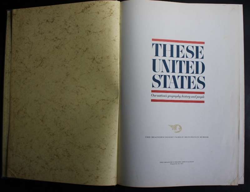 Readers Digest These United States 1968 Large Atlas