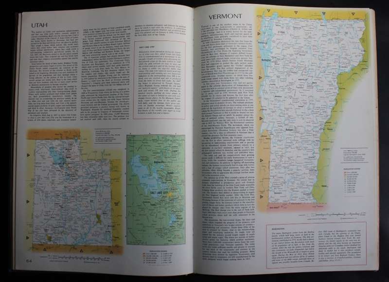 Readers Digest These United States 1968 Large Atlas