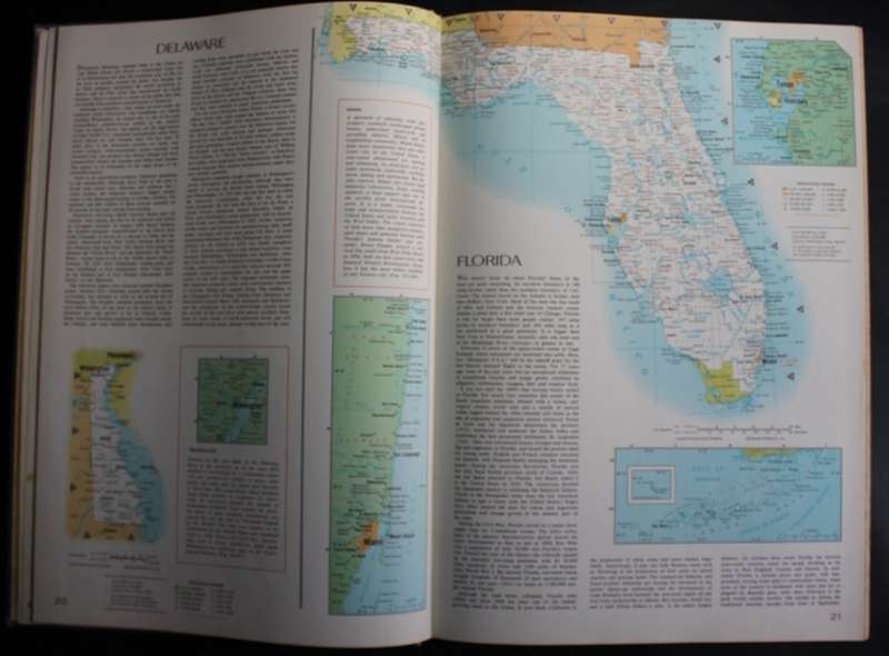Readers Digest These United States 1968 Large Atlas