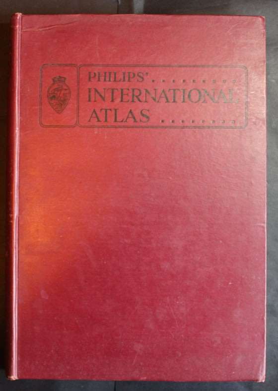 Philips International Atlas Interim Edition 1944  Large Hardcover