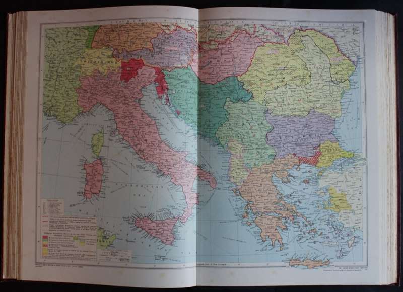 Philips International Atlas Interim Edition 1944  Large Hardcover