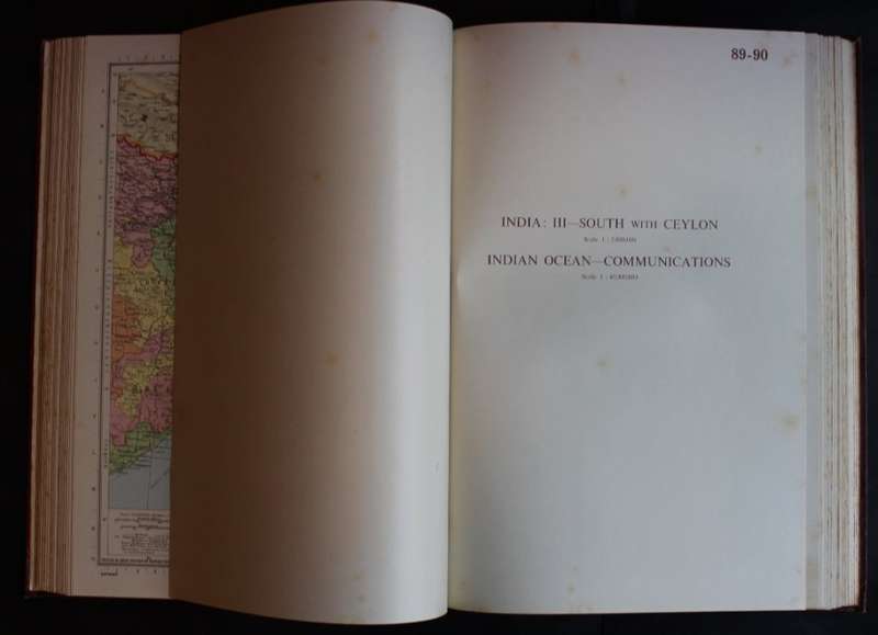 Philips International Atlas Interim Edition 1944  Large Hardcover