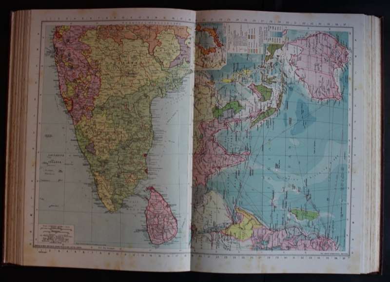 Philips International Atlas Interim Edition 1944  Large Hardcover