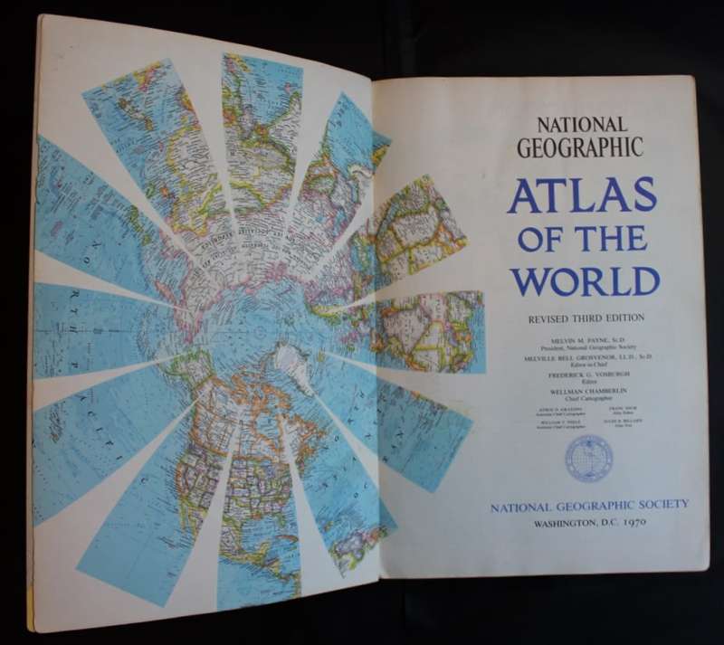 National Geographic Atlas Of The World 1970 Softcover Large Edition