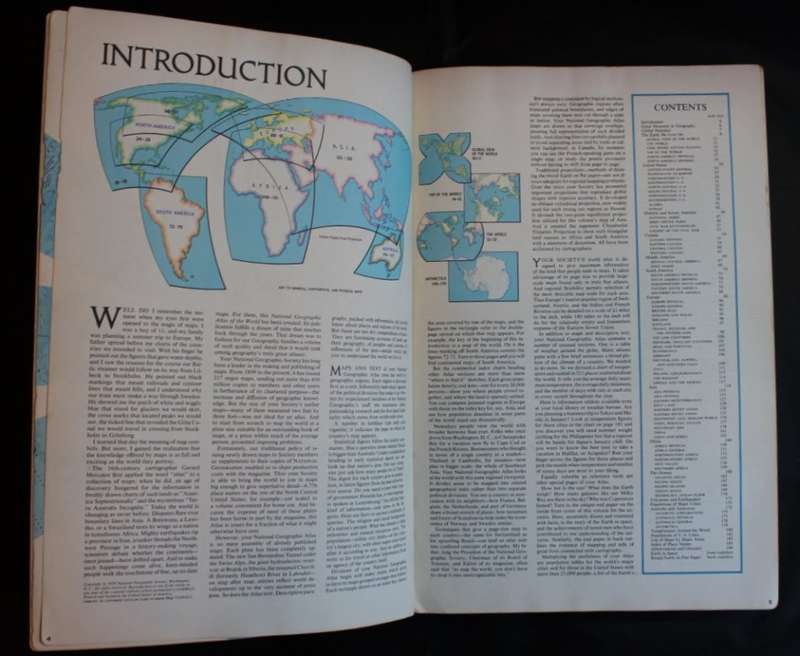 National Geographic Atlas Of The World 1970 Softcover Large Edition