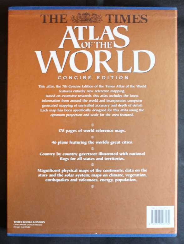 The Times Atlas of the World, Concise - 7th Edition 1997