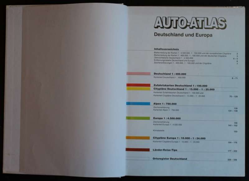 Deutschland Auto Atlas 2001 Hardcover