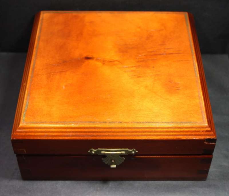 Wooden Jewellery Box with Mirror