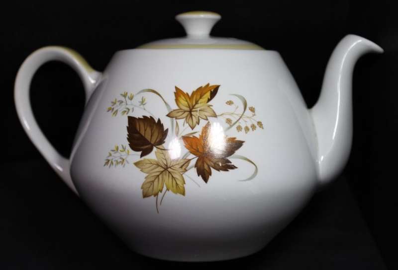 Alfred Meakin 3 Piece Glo White Teapot and Sugar Bowl Milk Jug Set