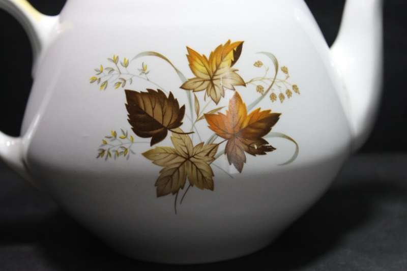 Alfred Meakin 3 Piece Glo White Teapot and Sugar Bowl Milk Jug Set