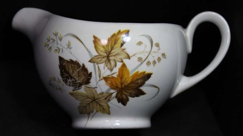 Alfred Meakin 3 Piece Glo White Teapot and Sugar Bowl Milk Jug Set