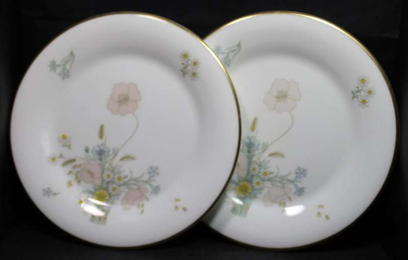 Pair of Royal Doulton Flirtation Pattern Side Plates