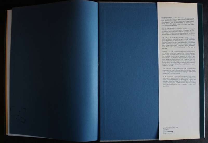 The Mitchell Beazley Atlas Of The Oceans Edited by Martin Bramwell 1977