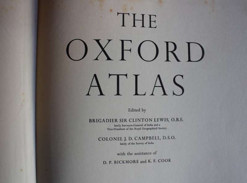 The Oxford Atlas 1951 First Edition