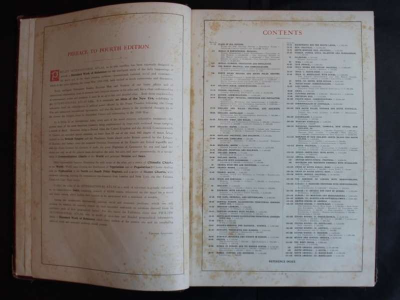 Philips International Atlas - 1942, Large Hardcover