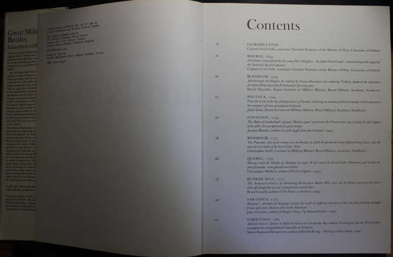 Great Military Battles Edited by Cyril Falls