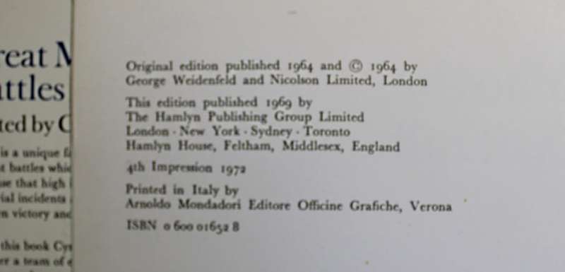 Great Military Battles Edited by Cyril Falls