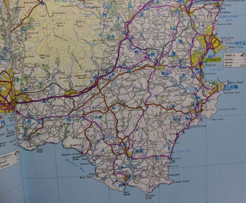 Ordnance Survey Road Atlas Of Great Britain 1984 3rd Impression