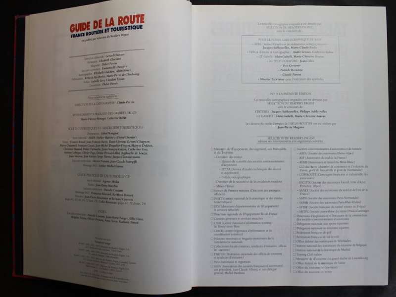 Guide De La Route 1997 Selection du Readers Digest France Routiere et Touristique