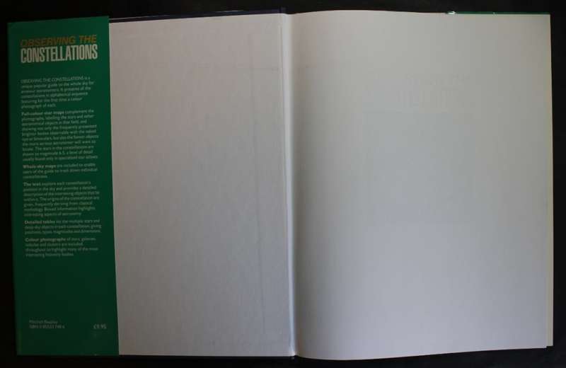 Observing The Constellations by John Sanford, The Mitchell Beazley Guide To The Stars Hardcover Book