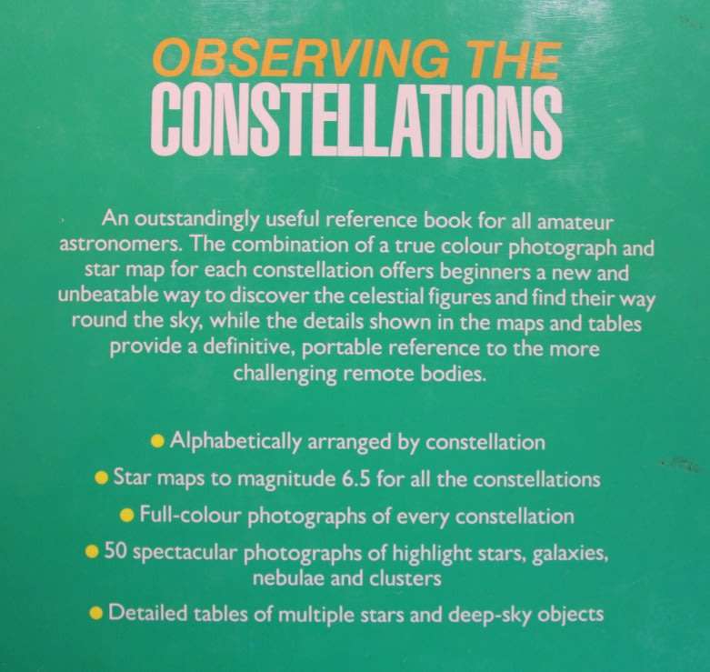 Observing The Constellations by John Sanford, The Mitchell Beazley Guide To The Stars Hardcover Book