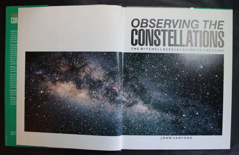 Observing The Constellations by John Sanford, The Mitchell Beazley Guide To The Stars Hardcover Book