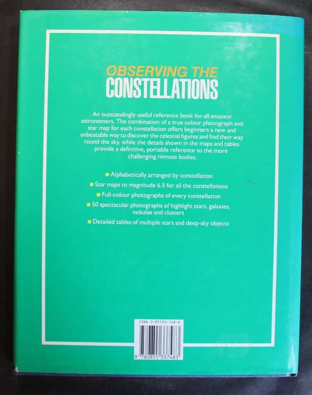 Observing The Constellations by John Sanford, The Mitchell Beazley Guide To The Stars Hardcover Book