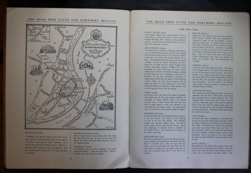 Pictorial Britain and Ireland - Book of Vintage Maps 1932 by Esso.